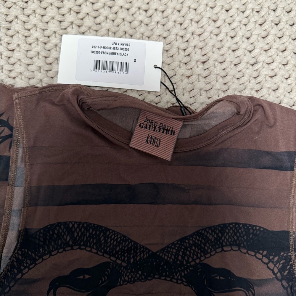jean paul gaultier x KNWLS graphic print sleeveless mini dress - Picture 5 of 9